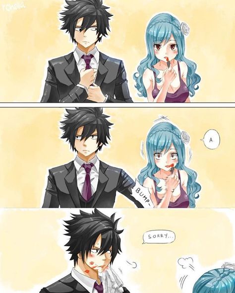 Juvia Fairy Tail, Juvia And Gray, Fairy Tail Gruvia, Fairy Tail Gray, Fairy Tail Funny, Fairy Tail Comics, Fairy Tail Family, Fairy Tail Pictures, Juvia Lockser