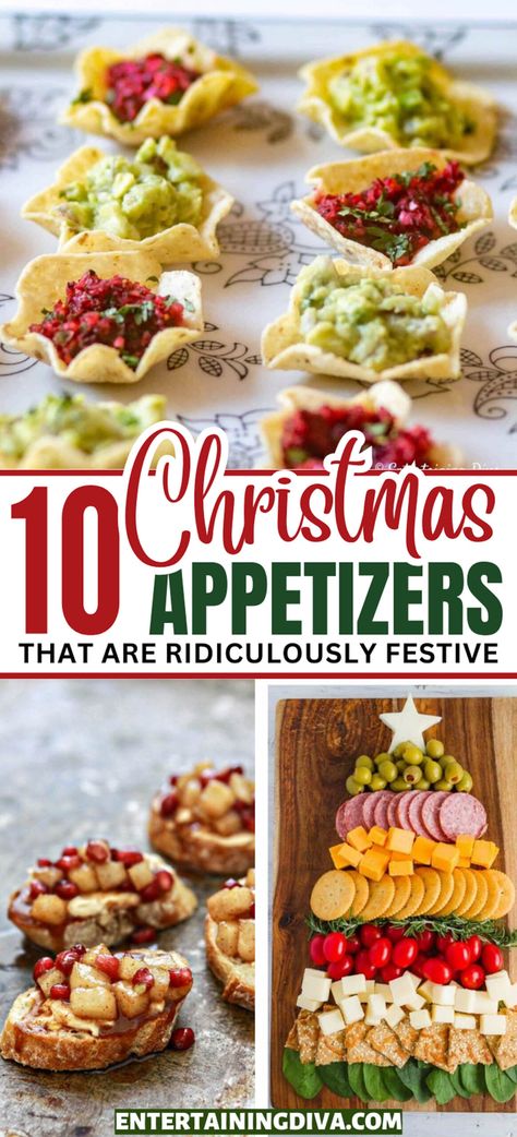 The Best Holiday Party Appetizers for a Crowd | Christmas Food and Drinks Appiterzers For Christmas, Easy Apps For Christmas Party, Easy Christmas Party Food Appetizers, Easy Christmas Appetizers Simple, Christmas Party Sliders, Christmas Party Orderves Simple, Red And Green Appetizers, Light Holiday Appetizers, Christmas Party Appetizers For A Crowd