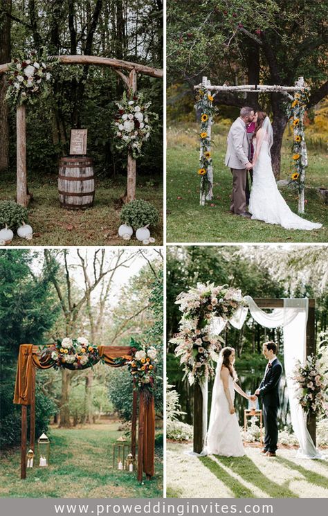 Country Wedding Arches, Rustic Wedding Arch, Diy Wedding Arbor, Arch Wedding Backdrop, Simple Wedding Arch, Wood Wedding Arches, Arches Wedding, Wedding Trellis, Bougainvillea Wedding