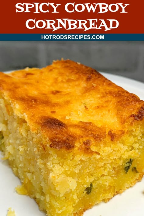 Cowboy Cornbread Recipe, Cornbread Recipe From Scratch, Onion Dishes, Cornbread Southern, Cowboy Recipes, Cowboy Cornbread, Easy Homemade Cornbread, Starchy Sides, Cowboy Food