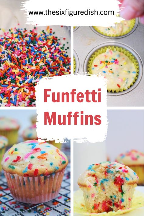 Homemade Funfetti Mini Muffins, Cake Batter Muffins, Mini Sprinkle Muffins, Confetti Mini Muffins, Funfetti Cake Mix Muffins, Birthday Cake Mini Muffins, Healthy Confetti Muffins, Birthday Cake Muffins Recipe, Funfetti Mini Muffins