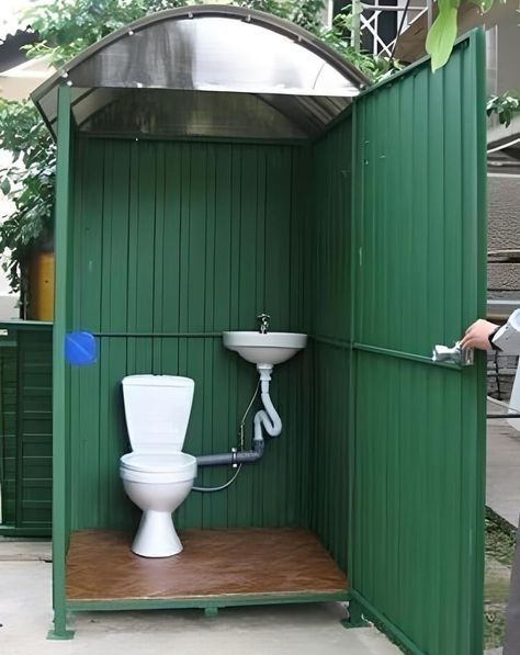 Outhouse Bathroom, Outside Toilet, Outdoor Bathroom Design, Outdoor Toilet, Tree Garden, Outdoor Bathroom, Bathroom Decor Ideas Colors, Outdoor Bathrooms, In Front Of House