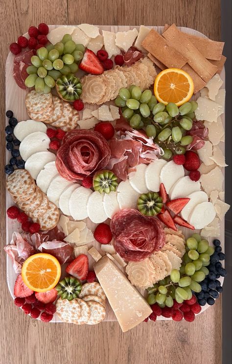 Fruit Cheese And Cracker Charcuterie Board, Fancy Meat And Cheese Board, Mother’s Day Charcuterie Board, Italian Food Board, Mothers Day Charcuterie Board, Italian Charcuterie Board, Graze Tables, Fancy Cheese Board, Easter Charcuterie Board