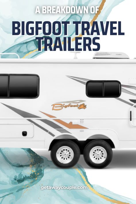 Today, we’re diving into the Bigfoot travel trailer lineup and sharing who we think these models are designed for. Let’s go! A Breakdown of Bigfoot Travel Trailers Bigfoot Trailer, Large Floor Plans, Weekend Camping Trip, Fifth Wheel Trailers, Buying An Rv, Rv Living Full Time, Rv Lifestyle, Camping Locations, Full Time Rv