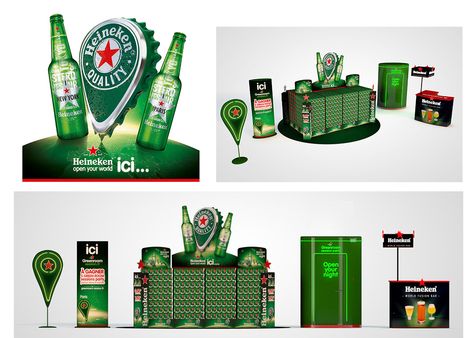 Beer Graphic Design, Beer Display, Map Key, Creative Booths, Food Web Design, Supermarket Display, Pos Design, Event Entrance, Shopper Marketing