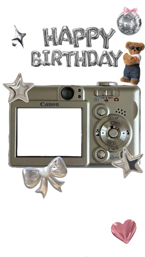 Camera Png, Happy Birthday Sister Quotes, Collage Photo Frame Design, Birthday Photo Collage, Online Scrapbook, Graphic Shapes Design, Birthday Collage, Happy Birthday Template, Happy Birthday Posters