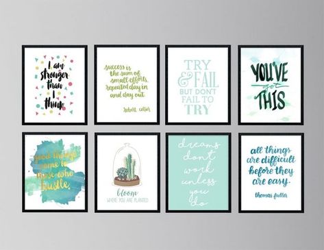 30 Free Inspirational Quotes to Help You Kill It This Year • Little Gold Pixel Planner Organization Printables, Free Inspirational Quotes, Free Printable Quotes, Wal Art, Foto Transfer, Inspirational Printables, Free Printable Wall Art, Free Printable Art, Organization Printables