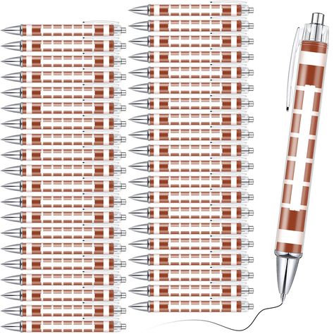 PRICES MAY VARY. Satisfy Your Large Needs: you will get 40 pieces of football pens in black ink, sufficient in quantity, enough to meet your use and replacement needs, and you can share them with others Football Themed Pattern: our cute ballpoint pens adopt classic football pattern design, which is exquisite and beautiful, conforms to the aesthetics of most people, suitable for your teammates, coaches and friends to share your happiness Suitable Size: these cool pens for teens are portable in de Football Office, Journaling Pens, Football Pattern, Novelty Pen, Classic Football, Cute Pens, Best Pens, Writing Pens, Ballpoint Pens