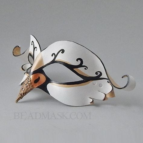 leather swan mask - Beadmask Swan Mask, Masquarade Mask, Face Mask Video, Cat Masquerade Mask, Mask Video, Theatre Masks, Tie Dye Crafts, Swan Princess, Cat Face Mask