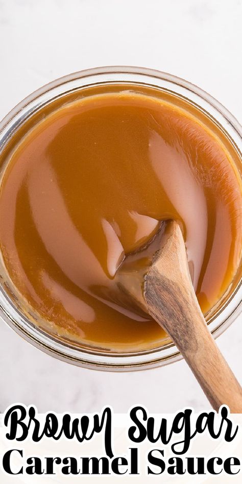 Brown Sugar Caramel Sauce is creamy with irresistible salty sweetness! Make it in just 15 minutes and serve it with your favorite treats! Brown Sugar Caramel Sauce, Caramel Homemade, Homemade Caramel Recipes, Brown Sugar Caramel, Rugelach Recipe, Southern Caramel Cake, Homemade Hot Fudge, Salted Caramel Cupcakes, Seasonal Desserts