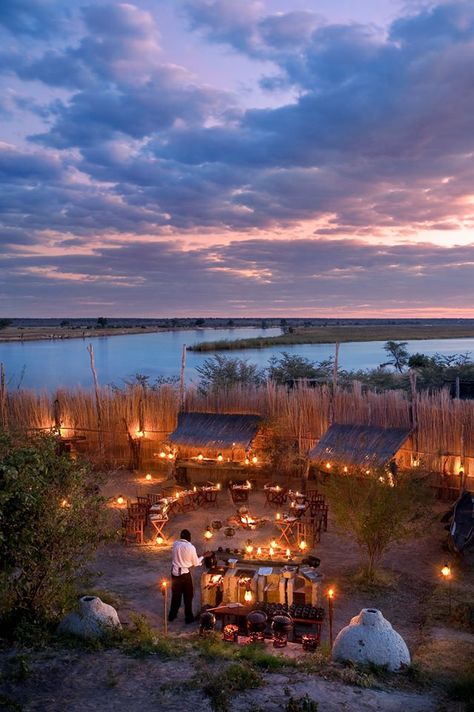 VENUE | ZAMBEZI QUEEN. Gather 28 of your nearest and hop on this floating venue and modern boutique boat to throw a party, gathering or wedding along the riverbanks of Africa. Suprise guests to a traditional African Boma dinner! Details: http://www.venuereport.com/blog/a-luxury-african-river-safari-chobe-river-namibia-africa/ River Party, Best River Cruises, African Lodges, Botswana Travel, Bush Lodge, Africa Tanzania, Namibia Travel, Botswana Safari, Safari Photography