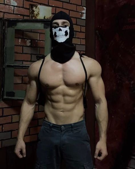 Mask Guy, Hot Biker Guys, Hot Army Men, Men Abs, Russian Men, Biker Love, Biker Men, Army Men, Push Ups