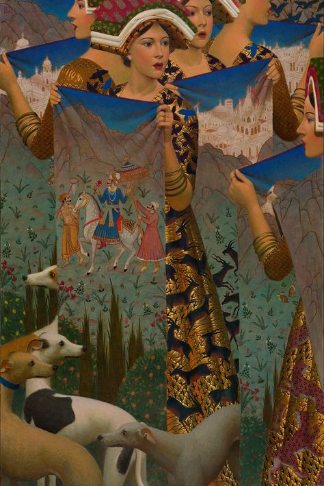 This Russian artist combines Renaissance and icon painting (PICS) - Russia Beyond Andrey Remnev, Magic Realism, Optical Illusions Art, Bernard Shaw, Fantasy Paintings, Arte Inspo, Realism Art, Russian Artists, Russian Art