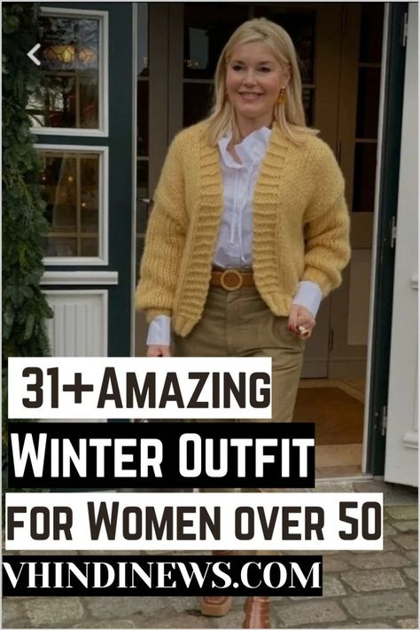 What to Wear in Winter for Women Over 50: 31 Best Winter Outfit for Women over 50 - 60 72 Stylish Outfits For Women Over 50 Chic Winter, Winter Styles For Women Over 50, Relaxed Outfits Women Winter, Winter Outfits For Plus Size Women 2024, Winter Outfits Over 50 Older Women Casual, Winter Looks For Women Cold Weather, Winter Clothing Ideas For Women, Winter Dressing Ideas For Women, Winter Outfits For Women Over 50