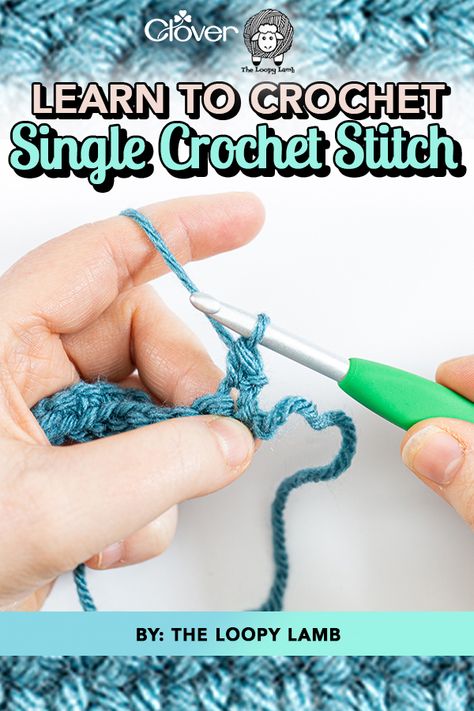 Single And Double Crochet Stitch, Sc Crochet Tutorials, How To Cast On Crochet, How To Crochet A Single Stitch, How To Single Crochet Tutorials, Beginning Crochet Stitches, How To Crochet A Single Crochet, How To Do Single Crochet, How To Make A Single Crochet Stitch