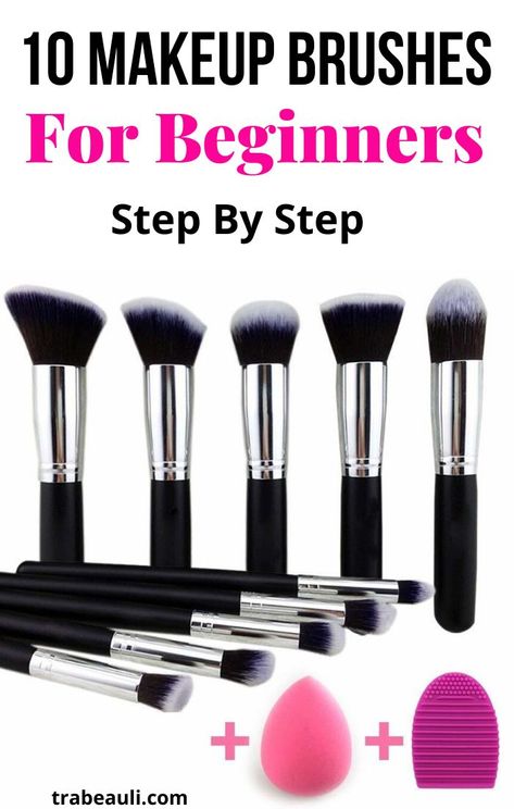 Want to know about how to use makeup brushes for beginners? If yes, Check out best makeup brushes and their uses on a budget 2019 Makeup Brushes For Beginners, Makeup Brushes And Their Uses, Brushes And Their Uses, How To Use Makeup, Brush Guide, Makeup Brushes Guide, Best Drugstore Makeup, Brushes Makeup, Best Makeup Brushes