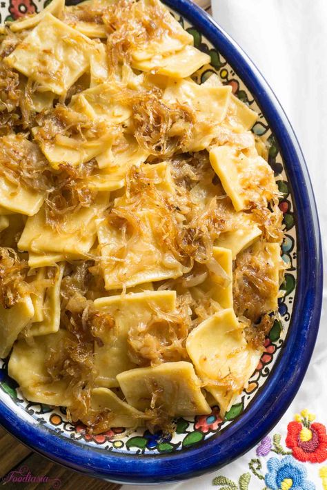 Hungarian Cabbage Noodles with Caramelized Cabbage and Onions - Káposztás Tészta | Foodtasia Paprikash Hungarian, Hungarian Cabbage, Odd Recipes, Cabbage And Onions, Comforting Recipes, Cabbage Noodles, Hungarian Dishes, Cabbage And Noodles, Homemade Egg Noodles