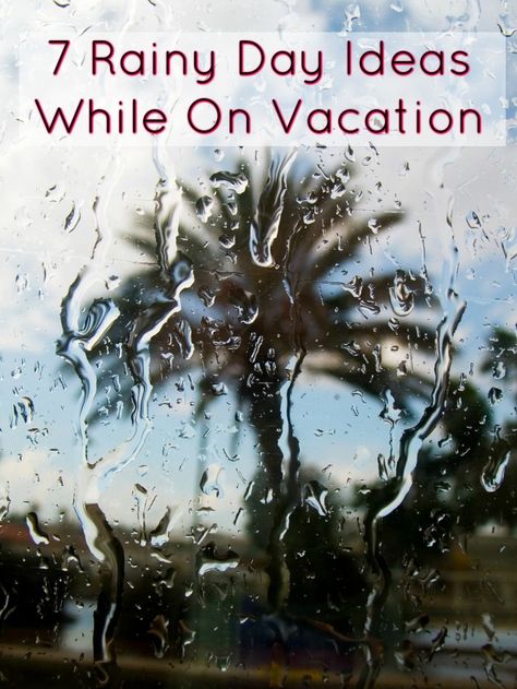 7 Rainy Day Ideas While On Vacation Rainy Day Ideas, Things To Do Inside, Vacation Games, Road Trip Activities, Vacation Activities, Road Trip Games, Vacation Days, Kids Vacation, Activities For Adults