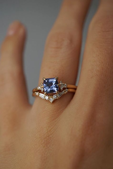 Hana Ring - 1.41ct Light Blue Hexagon Sapphire *ready-to-ship | Foe & Dear Wedding Engagement Rings, Magical Stones, Ceylon Sapphire, Marquise Diamond, Opal Rings, Round Brilliant, Sri Lanka, Diamond Rings, Sapphire Ring