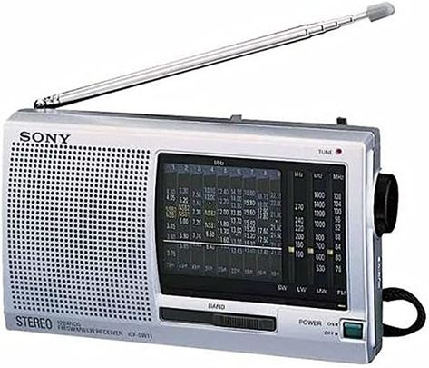 Sony 12 Bands World Bands Receiver Radio Shortwave Receiver, Sony Radio, Sony Design, Sw Radio, Music And The Brain, Pocket Radio, World Radio, Shortwave Radio, Digital Radio