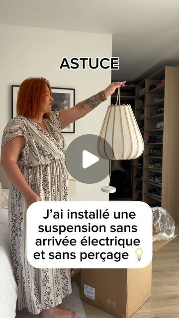 🌸 Julie _ Interior 💕 on Instagram: "Diy Astuce suspension sans perçage et sans électricité 💡  Je rêvais de cette magnifique suspension Salma de chez @westwingfr depuis des mois et je savais exactement où je voulais la mettre.   Mais problème, je n’avais pas d’arrivée électrique à cet endroit et mon mari ne voulait absolument pas percer le plafond pour en installer une !  J’avais vu passer cette astuce chez @staybyalec et j’ai enfin décidé de la tester 😍 Et ça fonctionne super bien !  Ce système d’ampoule rechargeable est vraiment trop pratique aussi avec un variateur d’intensité et on peut même choisir entre blanc chaud, froid ou neutre, j’adore !  Donc si tu es comme moi et que tu n’as pas la possibilité d’installer de suspension à l’endroit que tu veux, ce DIY est fait pour toi 🙌🏻 Diy Suspension, Canon, Interior Design, Design