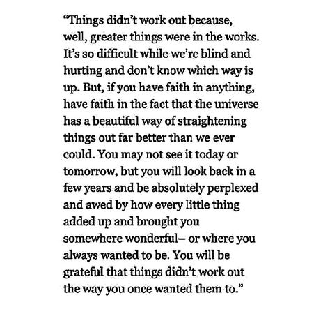 Things didn't work out? Ok cool... Better things are in the works! #wisdom #thinkpositive Didnt Work Out Quotes, Work Out Quotes, Outing Quotes, Positive Motivational Quotes, More Quotes, Quotes On Instagram, Positive Quotes Motivation, Have Faith, Thoughts Quotes