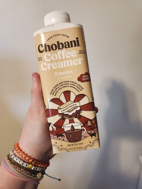 Coffee Creamer Aesthetic, Chobani Coffee Creamer, Chobani Creamer, Chobani Drink, Coffee Flavors, Yummy Alcoholic Drinks, Junk Food Snacks, Food Babe, Delicious Snacks Recipes