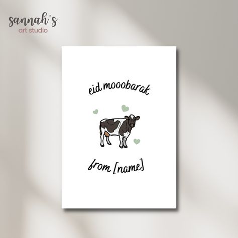 Celebrate Eid with a pun-tastic handmade A5 Eid Mubarak card from sannahsartstudio.etsy.com Funny Eid Cards, Cute Eid Cards, Eid Mubarak Cards, Eid Card, Eid Mubarak Card, Eid Cards, Leeds United, Eid Mubarak, Leeds