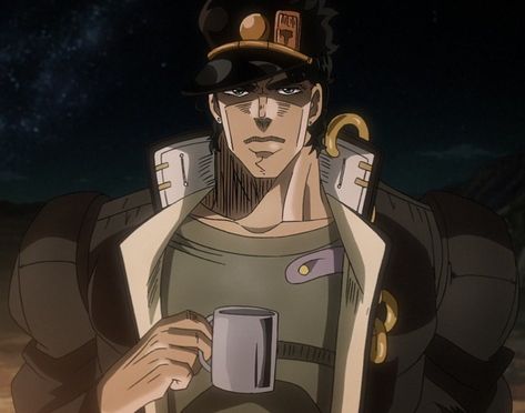 Jojos Bizarre Adventure Jotaro, Stardust Crusaders, Reaction Pic, Joseph Joestar, My Lover, Jojo Parts, Jojo's Bizarre Adventure Anime, Jotaro Kujo, Anime Cosplay Costumes