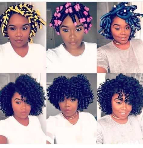 11 Bomb Perm Rod Set On Natural Hair Pictorials & Photos Natural Hair Perm Rods, Roller Set Natural Hair, Hair Rods, Natural Hair Pictures, Flat Twist Out, Perm Rod Set, Cabello Afro Natural, Flexi Rods, Protective Hairstyles For Natural Hair