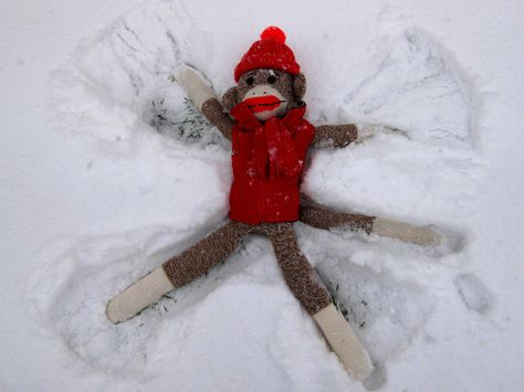 Sock Monkey Pfp, Monkey Pfp, Christmas Monkey, Sock Monkeys, Sock Monkey, The Snow, Cool Pictures, Mood Board, Vision Board