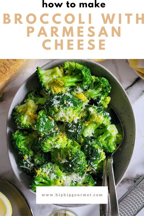 BROCCOLI WITH PARMESAN CHEESE Broccoli Parmesan, Spinach Recipes Healthy, Recipes With Parmesan Cheese, Parmesan Broccoli, How To Make Broccoli, Spinach Recipes, Cheese Recipe, Broccoli Florets, Hip Hip