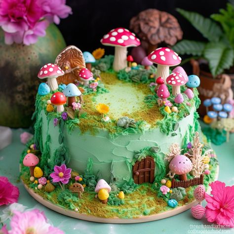 Enchanting Edibles: 10 Magical Fairy-Themed Birthday Cakes for a Whims – MixxiiArt Cake Fairy Birthday, Smash Cake Fairy, Enchanted Garden Birthday Cake, Woodland Fairy Birthday Cake, Enchanted Fairy Garden Cake, Fairy Unicorn Cake, Fairy Garden Cakes, Whimsical Cakes Birthday, Fairy Garden Cake Ideas