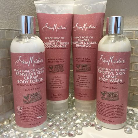 shea-moisture-peace-rose-oil 3 Shea Moisture Aesthetic, Shea Moisture, Dove Peony And Rose Oil, Ouai Rose Hair And Body Oil, Rose Hygiene Products, Rose Body Products, Rose Body Care Products, Braid Styles For Girls, Dry Brittle Hair