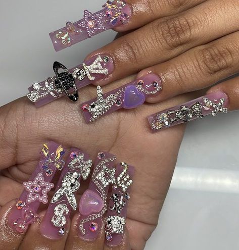 Birthday Sets Nails, Vday Nails, Junk Nails, Duck Nails, Drip Nails, Cute Acrylic Nail Designs, Inland Empire, Pretty Gel Nails, Long Acrylic Nails Coffin