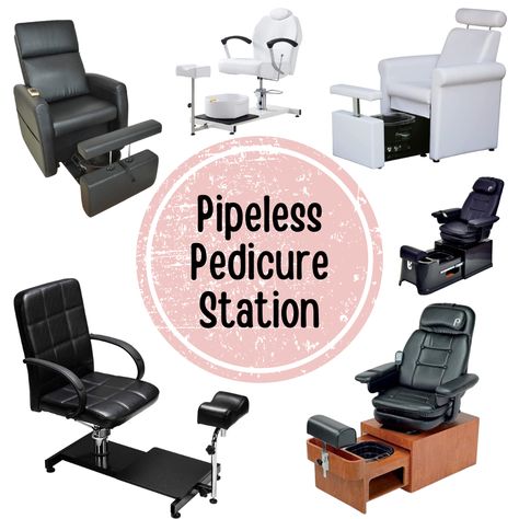 If you are planning on opening a spa from home or in a small space, you might want to consider a pipelss pedicure station. Check out all these highly rated ideas. Esthetician Gifts's Amazon Page Diy Pedicure Station, She Shed Salon, Pedicure Chair Ideas, Pedicure Station Ideas, Esthetician Gifts, Pedicure Station, Diy Pedicure, Pedicure Supplies, Esthetician Room