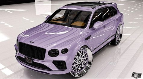 Bentley Bentayga 2023, Lavender Car, Dream Whip, Bentley Bentayga, Gmc Yukon Denali, Purple Car, Yukon Denali, Girly Car, Pretty Cars