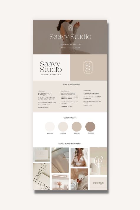 Create a modern, minimal brand board and logo kit with a variety of stylish elements, including fonts, colors, and. #Wellness_Branding_Color_Palettes #Neutral_Blog_Color_Palette #Modern_Template_Design #Neutral_Logo_Color_Palette Neutral Blog Color Palette, Branding Design Moodboard, Neutral Logo Color Palette, Clean Color Palette Branding, Color Palette Beauty Brand, Neutral Brand Palette, Brand Kit Colors, Neutral Branding Design, Neutral Business Cards