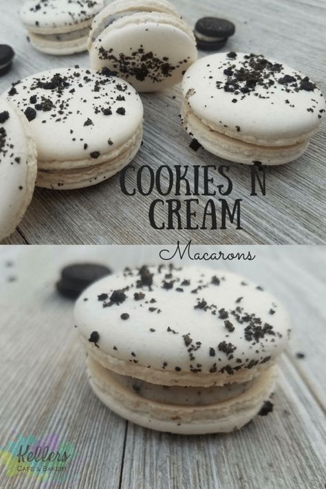 Oreo Macaroons, Oreo Macarons, Cream Macarons, Specialty Desserts, French Macaroon Recipes, Macaron Recipes, Macarons Recipe, Macaron Filling, Cookies N Cream