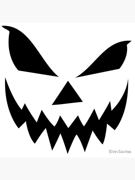 Jackolantern Scary Face, Jack O Lantern Easy Carving, Jack I Lantern Faces, Angry Jack O Lantern Faces, Simple Scary Pumpkin Carving, Jackolanterns Faces, Pumpkin Scary Faces, Jack O Latern Template, Jackolantern Templates Printable