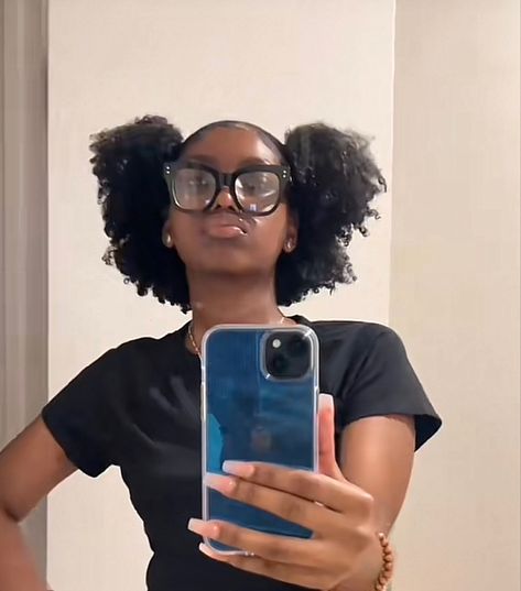 4c Natural Hair Short Styles, Natural Hair Styles For Black Women 4b, Hairstyles For Short Length Hair Black Natural 4c, Blsck Girl Natural Hairstyle, 4c Hair Braid Out, Natural Hair Ideas 4c, One Puff Natural Hair, 2 Puffs Natural Hair, Natural Hairstyles Puff