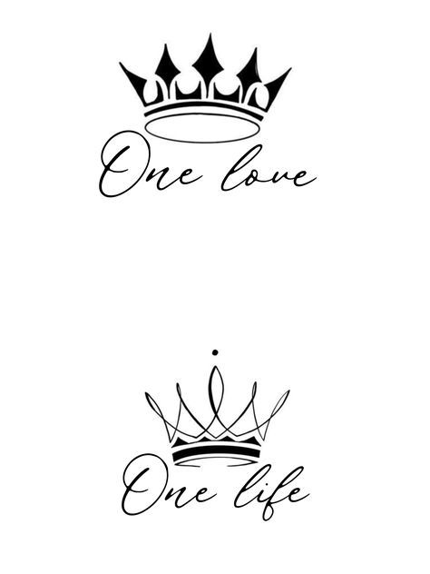 Husband And Wife Crown Tattoos, King And Queen Finger Tattoo For Couples, Matching Crown Tattoos Couples, Crip Tattoos Designs, King And Queen Tattoo For Couples, Crown Tattoo Wrist, Crown Tattoo Stencil, Tattoo Templates Stencil, Crip Tattoos