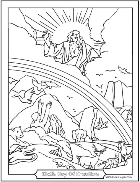 God's Creation Drawing, Earth Coloring Pages, Genesis Creation, Creation Coloring Pages, Bible Cartoon, Lds Coloring Pages, Sunday School Coloring Pages, Bible Teaching, Scripture Coloring