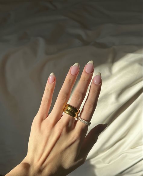 Beige French Tips Nails, Cream French Nails, Cream French Tip, Beige French Tip, Beige French Tip Nails, French Tips, French Tip Nails, Beauty Inspiration, French Nails