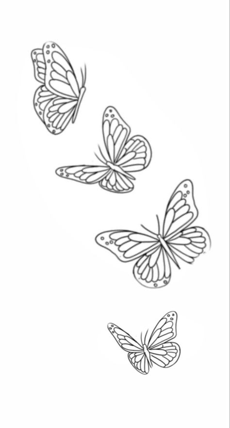 Butterfly Stencil Templates Tattoo, Butterfly Rib Tattoo Stencil, Simple Butterfly Drawing Tattoos, Butterfly Tattoo Stencil Design, Butterflies Tattoo Stencil, Stencil Tattoo Ideas For Women, Tattoo Designs Family, Butterfly Tattoo Stencil Simple, Butterfly Tattoo Template