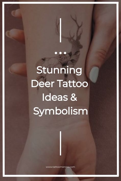 Stunning Deer Tattoo Ideas & Symbolism Antler Infinity Tattoo, Deer Track Tattoo For Women, Deer Sketch Tattoo, Feminine Hunting Tattoos, Deer Tatoos Woman, Deer Hunting Tattoos For Women, Small Deer Tattoos For Women, Fawn Tattoo Minimalist, Doe Tattoo Simple