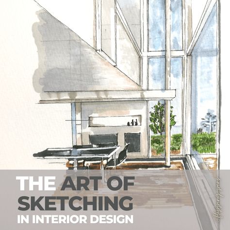 Interior Design Sketching, Office Sketch, Education Design Interior, Modern Sketch, Interior Design Sketchbook, Photography Sketchbook, Sketch Images, Sketchbook Pencil, Design Sketching