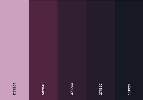 Dark Purple And Black Color Palette, Purple And Black Color Scheme, Lilac And Black Color Palette, Color Palette Dark Pink, Dark Purple Pallet, Pink Goth Color Palette, Black Pink Colour Palette, Pink Purple Black Color Palette, Purple And Black Colour Palette