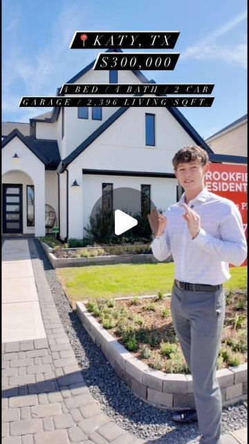 1.6K comments | Tanner Young on Instagram: "📍 Katy, TX - $300,00 
‼️20k credit to upgrades / 20k to closing costs

🏡 Home Details:
-  4 beds 🛌 
-  4 baths 🛁 
-  2,396 sqft 📐
-  2 car garage

Community Prices: From Low $250s
Home Shown: From $300s

‼️ Need to move quickly? Move-in ready options available!

🛩️ Moving to Texas? DM me to get started with your new home journey.

📲 Questions? TEXT or CALL me directly - 832-318-2251

#realestate #home #homedecor #houston #houstontx #katy #katytx #newbuild #dealoftheday #dreamhomesoftexas #texas" Katy Texas Homes, Texas Style Homes, Moving To Texas, Katy Texas, Closing Costs, Texas Style, Katy Tx, 2 Car Garage, Texas Homes