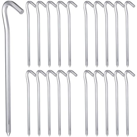 (Ad) BESPORTBLE Camping Accessories Camping Accessories 20 Pcs Camping Tent Stake Garden Edging Fence Hook Metal Tent Pegs Ground Nail Canopy Tent Accessories for Picnic Camping Outdoor Teepee (As an Amazon Associate I earn from qualifying purchases) #campinggrounds Outdoor Teepee, Tent Stakes, Tent Pegs, Tent Accessories, Garden Edging, Camping Tent, Canopy Tent, Camping Accessories, Garden Stakes